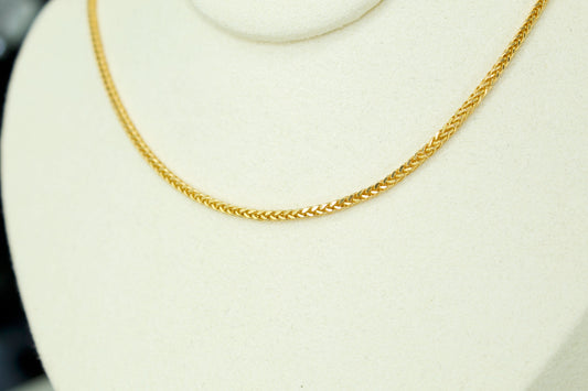 No.21 Franco Chain – 21K Gold (20” / 2mm)