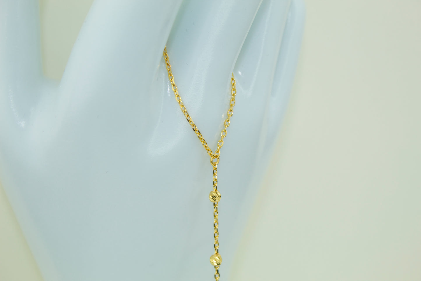 No.21 Beaded Hand Chain Bracelet