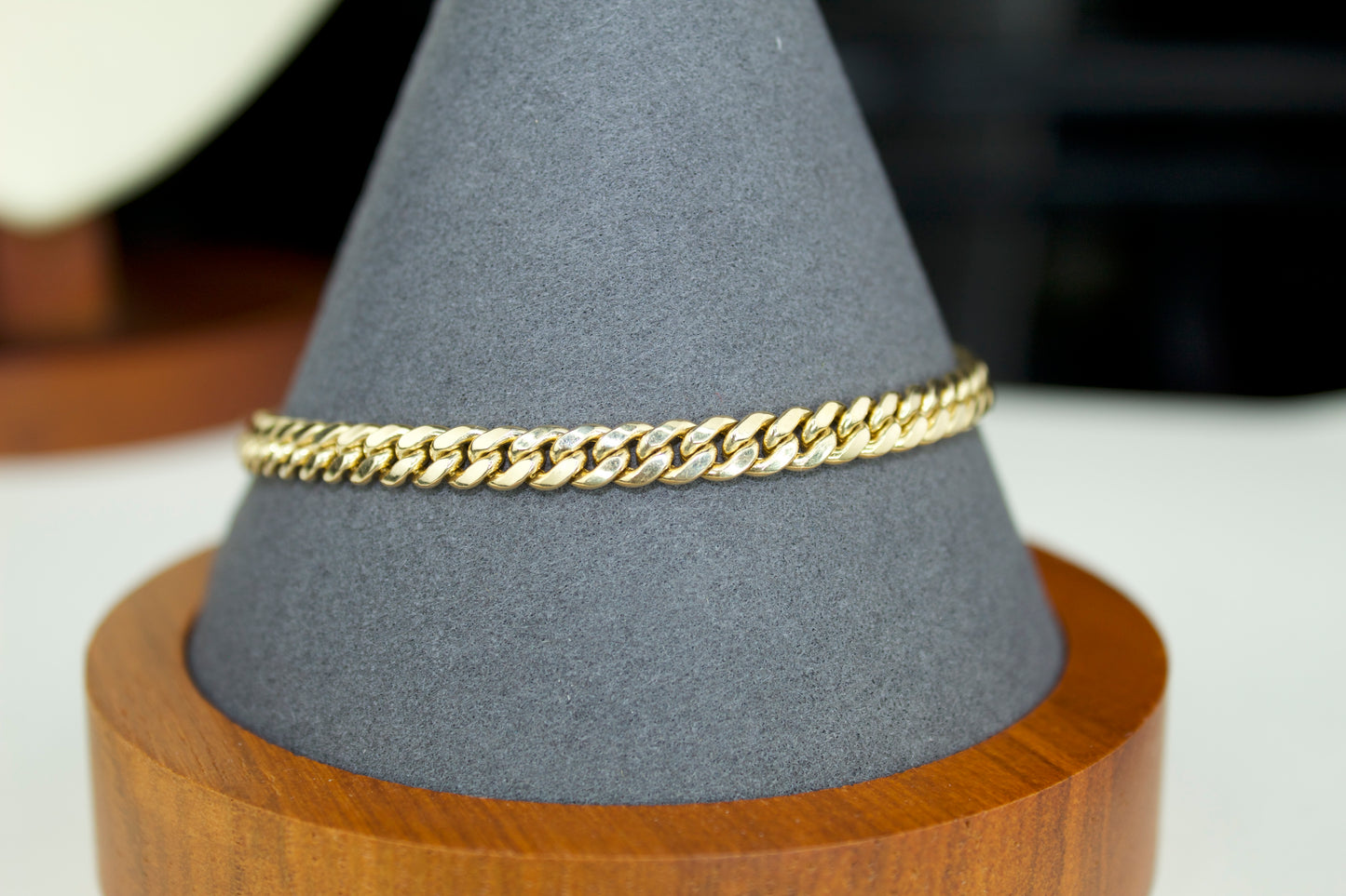 Miami Cuban Bracelet | 10K | Semi Hollow | 4.5mm | 7.5”