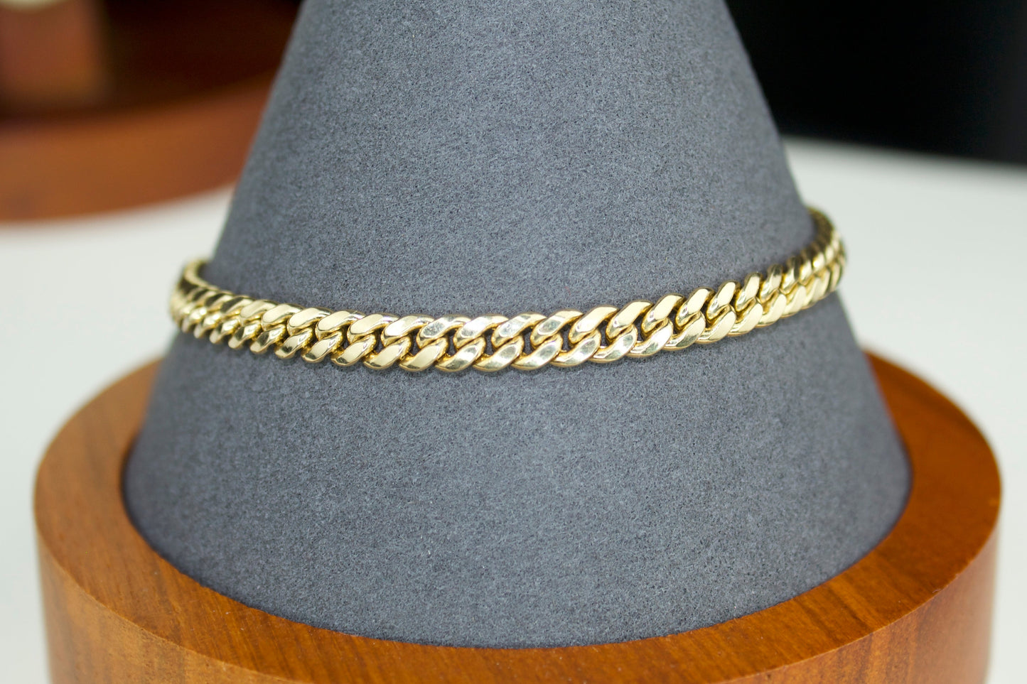 Miami Cuban Bracelet | 10K | Semi Hollow | 4.5mm | 7.5”