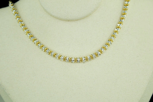 The Ice Necklace | .925 Silver Version | 14K Gold & Rhodium Plated