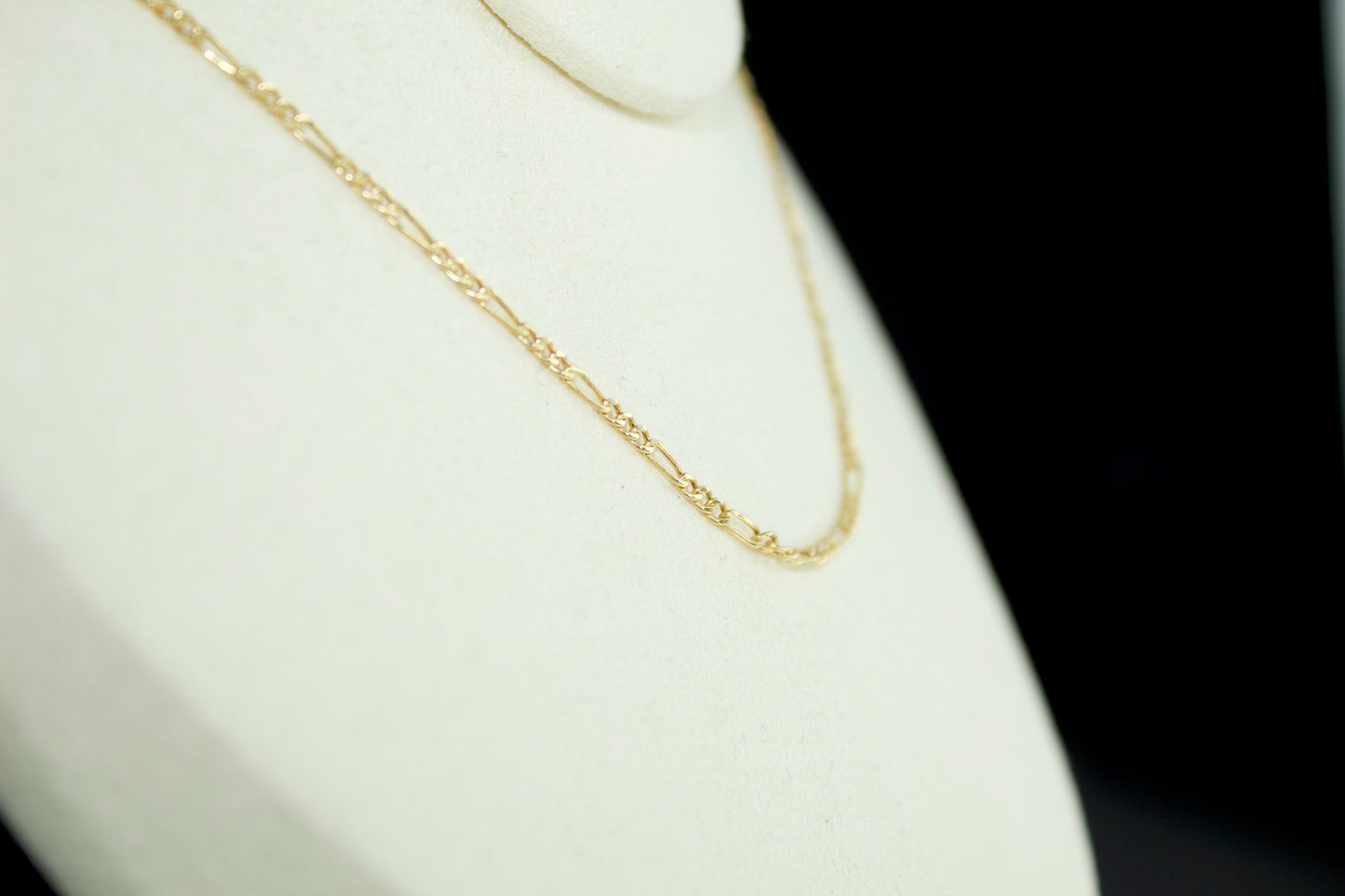 14K Hollow Figaro Chain – 22", 2.0 mm