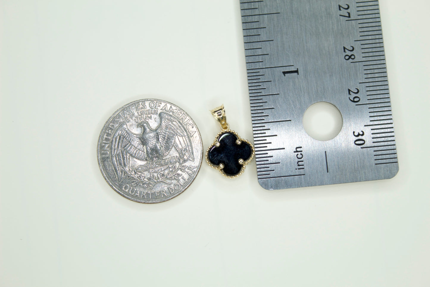 Clover Pendant Necklace | 14K | Black Onyx | Chain Set Only