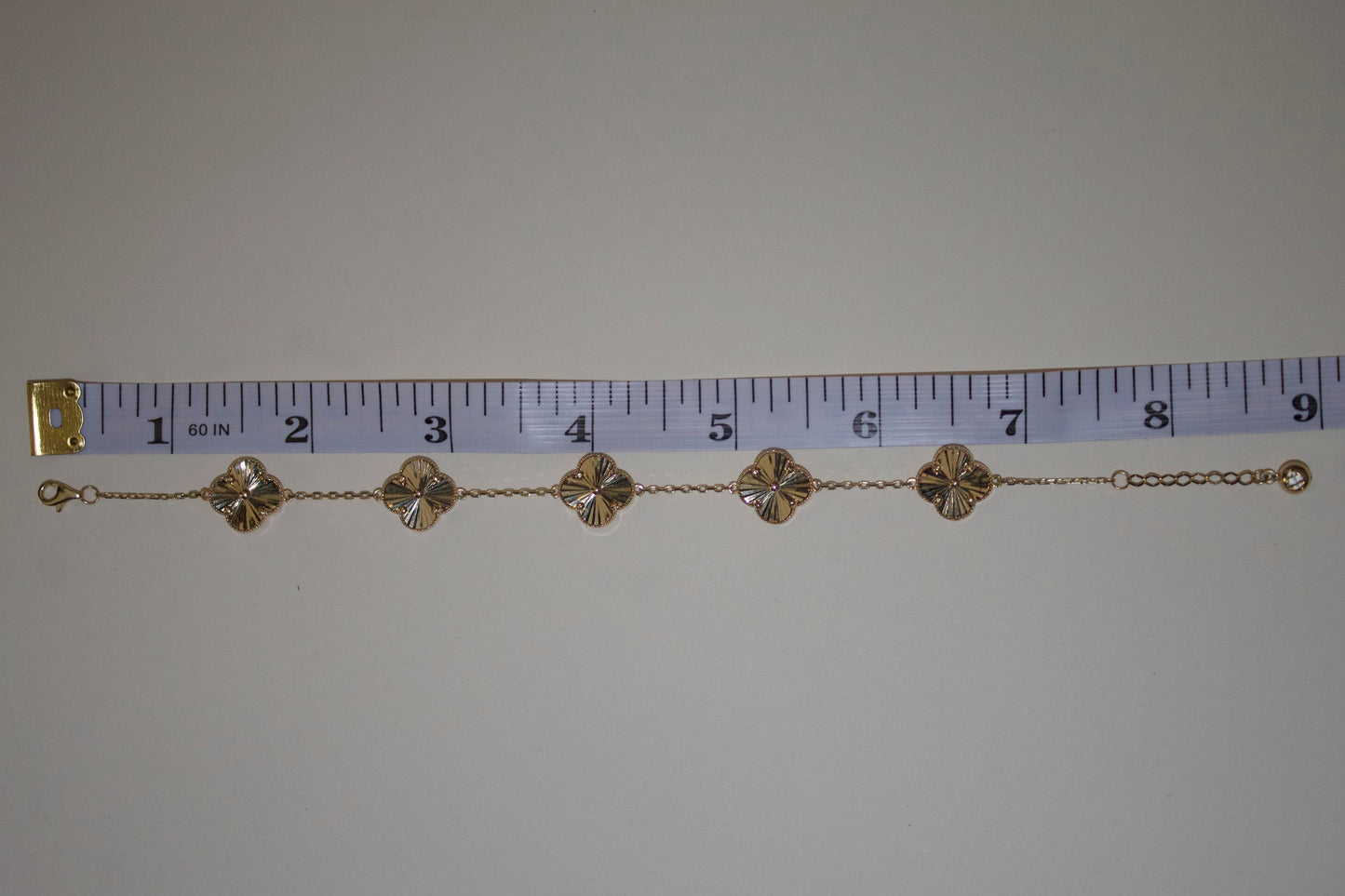 Clover Bracelet | 14K Solid | 13mm | 7.5" (9" With Extension)