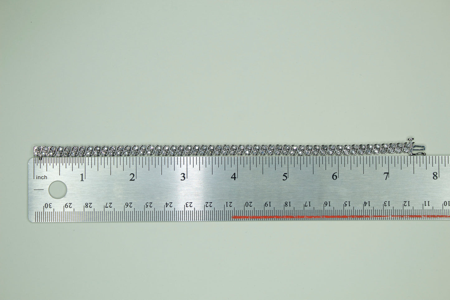 Lab Grown Diamond Bracelet | .925 Sterling Silver | Rhodium Plated | 7.5"